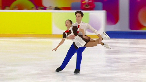 Кира Доможирова — Илья Вегера. Т-Банк Кубок Первого канала по фигурному катанию 2025. Юниоры