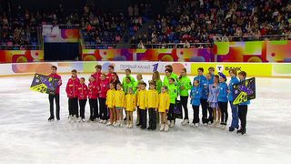 Церемония награждения. Т-Банк Кубок Первого канала по фигурному катанию 2025. Юниоры