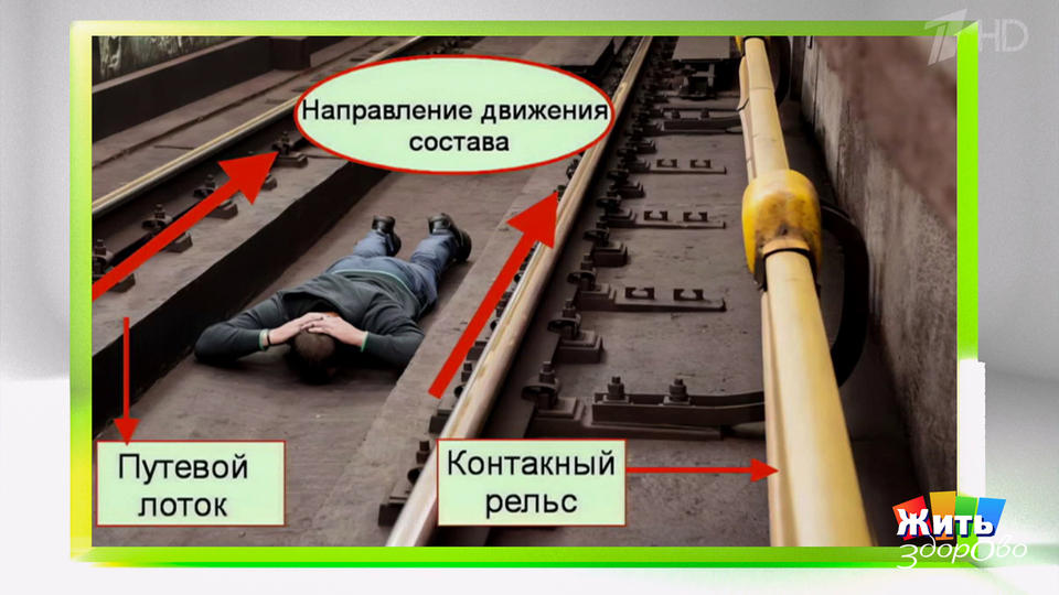 Падение на рельсы в метро: один неверный шаг — и все? Жить здорово! Фрагмент выпуска от 10.12.2025
