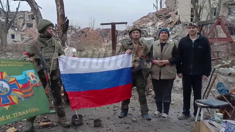 Кадры из освобожденного Северска в репортаже Первого канала