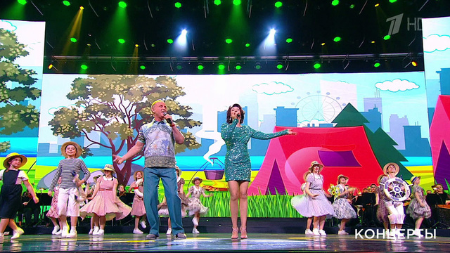 Виктор Рыбин / Наталья Сенчукова / Ансамбль танца «Эльданс» — «В Подмосковье водятся лещи». Концерт к 100-летию со дня рождения В. Шаинского. Фрагмент