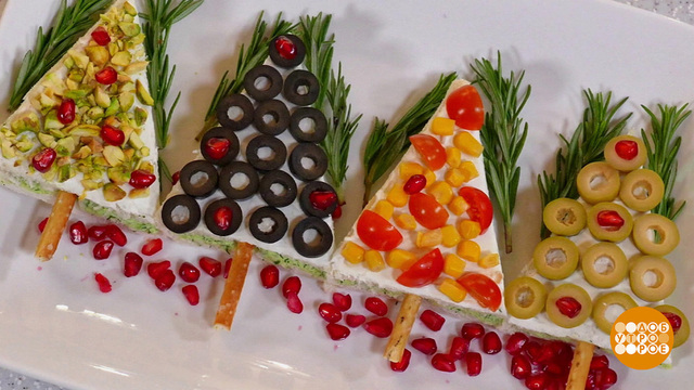 Сэндвич-елочка: вкусно, быстро, празднично! Доброе утро. Фрагмент 