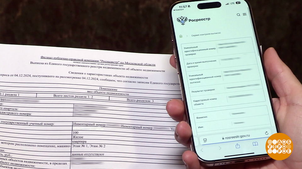 Зачем нужна выписка из ЕГРН. Доброе утро. Фрагмент выпуска от 17.12.2025