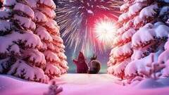 Новогодние белки и гномы. «Фейерверк». Новый год с Первым