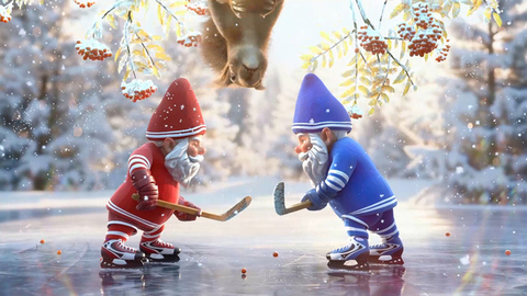 Новогодние белки и гномы 2026. Новый год с Первым