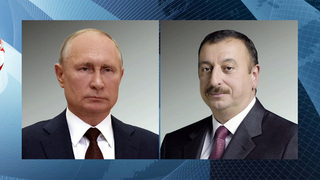 Владимир Путин поздравил с днем рождения президента Азербайджана Ильхама Алиева