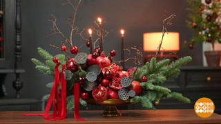 Новогоднему столу — новогодний декор! Доброе утро. Суббота. Фрагмент