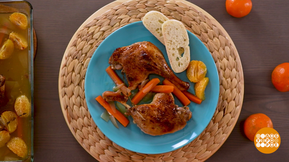 Утка с мандаринами от Марии Суровой. Доброе утро. Суббота. Фрагмент выпуска от 27.12.2025