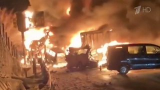 Массовое ДТП с участием почти 70 машин произошло в Японии