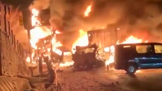 Груды сгоревшего металла: опубликованы кадры ДТП с почти 70 авто в Японии