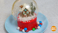 Новогодний торт с домиком. Доброе утро. Фрагмент 