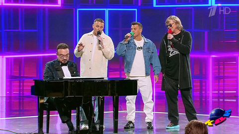 Все команды. Музыкальная разминка. Финал. Высшая лига. КВН. Фрагмент 