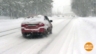 Водителей предупредили о последствиях за поездку с сугробом на капоте