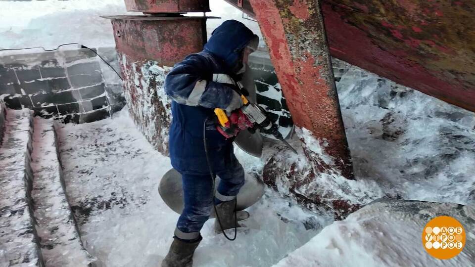 Мороз работе не помеха. Доброе утро. Фрагмент выпуска от 16.01.2026