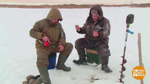 Зимняя рыбалка: хорошо сидим! Доброе утро. Суббота. Фрагмент