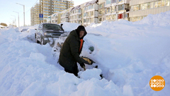 Чистим снег всем двором! Доброе утро. Фрагмент 