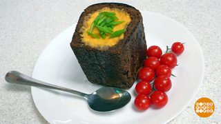 Готовим крем-суп из тыквы в съедобной посуде. Доброе утро. Фрагмент 