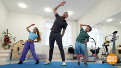 На зарядку становись! Всей семьей! Доброе утро. Фрагмент 