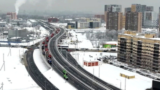 Мэр столицы Сергей Собянин дал старт движению по дублеру Калужского шоссе в Коммунарке