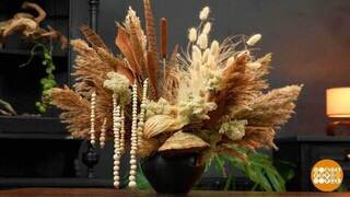 Композиция из сухоцветов: всякое лыко — в вазу! Доброе утро. Фрагмент 