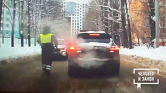 Видео недели: балашихинский лихач; чудесное спасение; гордость страны. Человек и закон. Фрагмент