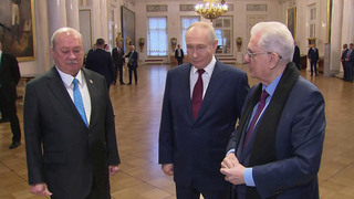 Владимир Путин в Эрмитаже встретился с верховным правителем Малайзии султаном Ибрагимом