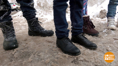 Водоотталкивающая пропитка для обуви. Тест с полным погружением. Доброе утро. Фрагмент 