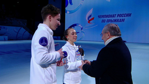 Церемония награждения. Дуэты. Чемпионат России по прыжкам 2026