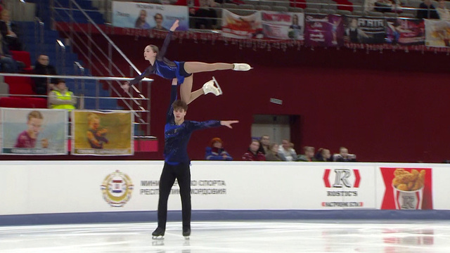 Полина Сажина — Алексей Белкин. Произвольная программа. Первенство России по фигурному катанию среди юниоров 2026