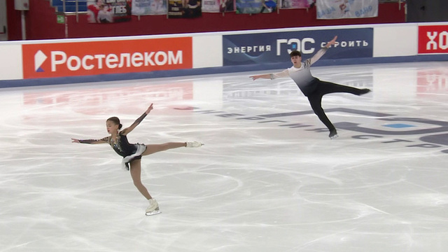 Таисия Гусева — Даниил Овчинников. Произвольная программа. Первенство России по фигурному катанию среди юниоров 2026