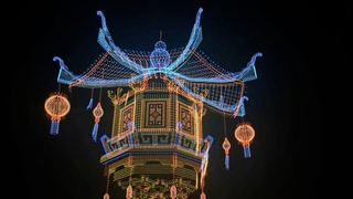 Сказочные мотивы и национальные орнаменты: картины из дронов украсили небо Китая