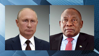 Владимир Путин поговорил по телефону с президентом ЮАР Сирилом Рамафозой