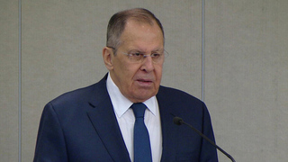 Глава МИД России Сергей Лавров выступил на правительственном часе в Госдуме