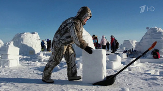 В Новосибирске проходит Зимний фестиваль по строительству снежных хижин