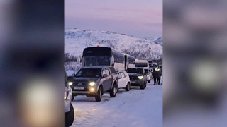 Более 280 автомобилей вывели из заснеженной Териберки в Мурманской области