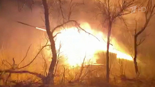 В Днепропетровской области отработали расчеты реактивных установок «Град»