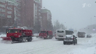Снежный шторм в Москве стал испытанием для пешеходов, автомобилистов и коммунальных служб