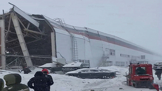 Крыша одного из цехов предприятия «Моторинвест» обрушилась в Липецкой области