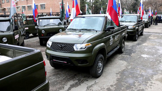 Крупную партию техники, которую собрали Минпромторг и Народный фронт, отправили в зону спецоперации