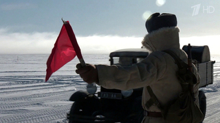 На Ладожском озере прошла реконструкция движения по «Дороге жизни»