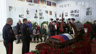 В Москве простились с сотрудником ДПС, погибшим в результате взрыва у Савеловского вокзала