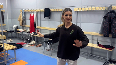 Фигуристка Татьяна Волосожар показала закулисье шоу «Ледниковый период»