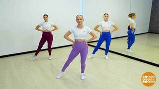 Фитнес-аэробика: прыгаем и укрепляем мышцы ног! Доброе утро. Фрагмент