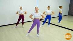 Фитнес-аэробика: прыгаем и укрепляем мышцы ног! Доброе утро. Фрагмент