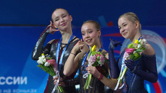 Церемония награждения. Женщины. Финал Гран-при России по фигурному катанию 2026