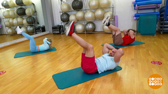 Фитнес-разминка: качаем пресс. Доброе утро. Фрагмент