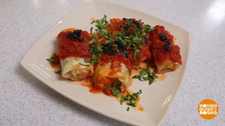 Готовим голубцы с гречкой и грибами. Доброе утро. Фрагмент