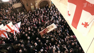 В Тбилиси в соборе Святой Троицы прощаются с католикосом-патриархом Илией II