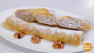 Печем хрустящие трубочки с яблочной начинкой. Доброе утро. Фрагмент 