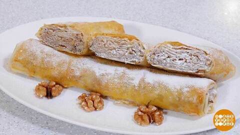 Печем хрустящие трубочки с яблочной начинкой. Доброе утро. Фрагмент 